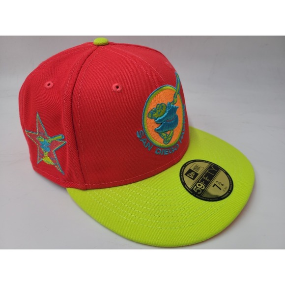 San Diego Padres 1978 All Star Game Patch New Era 59Fifty Fit 7 3/4 Hat Cap Pink